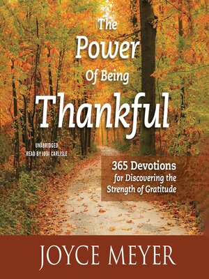 cover image of The Power of Being Thankful